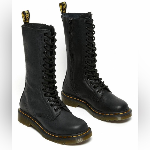 1914 SMOOTH LEATHER HIGH LACE-UP BOOTS - Picture 3 of 16